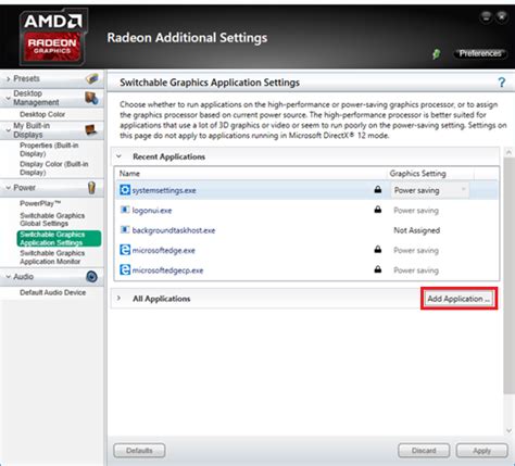 AMD Switchable Graphics Software 的图像结果