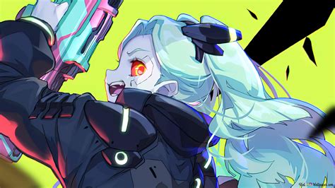 Rebecca art from Cyberpunk: Edgerunners netflix anime 4K wallpaper download