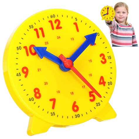 Learning Clock For Kids, Demonstration Teaching Clock Telling The Time ...