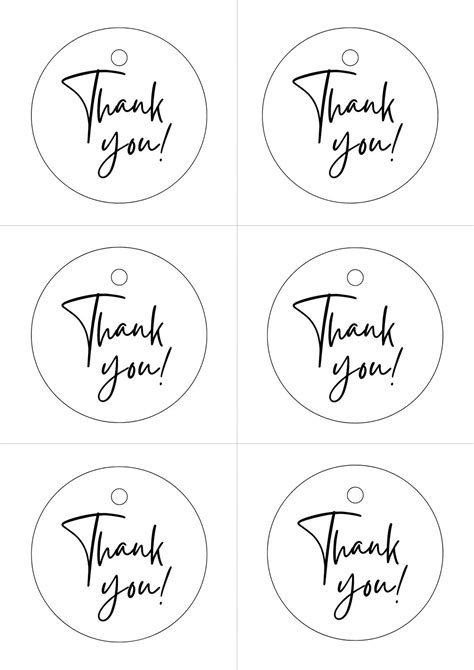 Free printable thank you for coming gift tags, Download Free printable ...