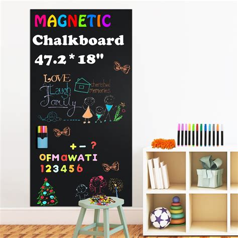 Amazon.com : Magnetic Chalkboard Contact Paper for Wall 39" x 18", Peel ...