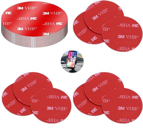 10 Pcs Round Double Sided Tape Heavy Duty, 3M VHB Mounting Tape Pad ...