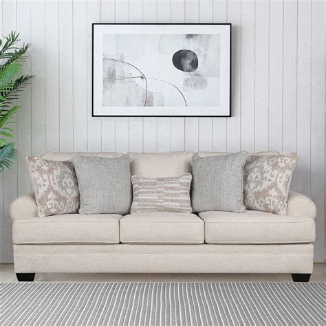 Thames Fabric Three Seater Sofa in Beige Colour – HomeTown