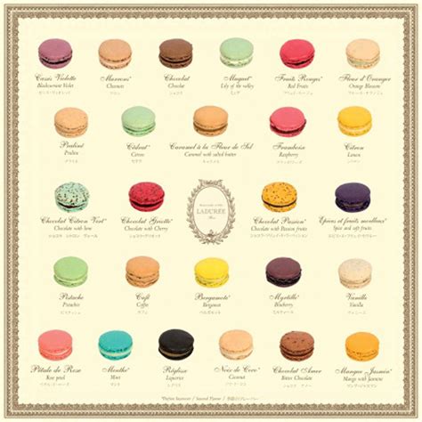 Different types of macaroons. | Macaron flavors, Laduree macarons ...