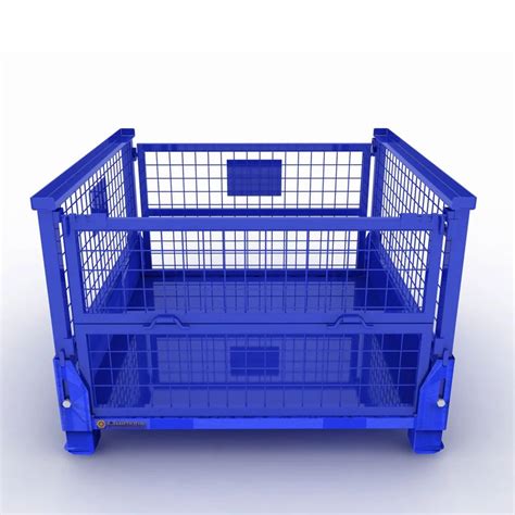 Wiremesh Cage and Container Pallet - Foldable Metal Pallet Container ...