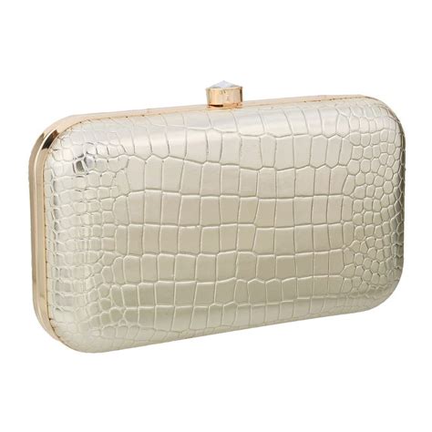 Buy Mochi Textured Silver Clutches Online