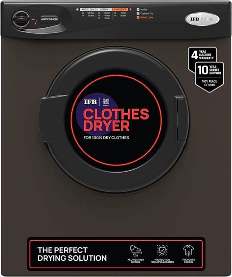 IFB 5.5 Kg Front Load Clothes Dryer | Turbo Dry MX | 55 rpm | Mocha ...