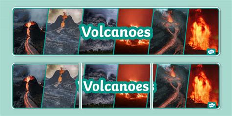 Volcanoes Photo Display Banner