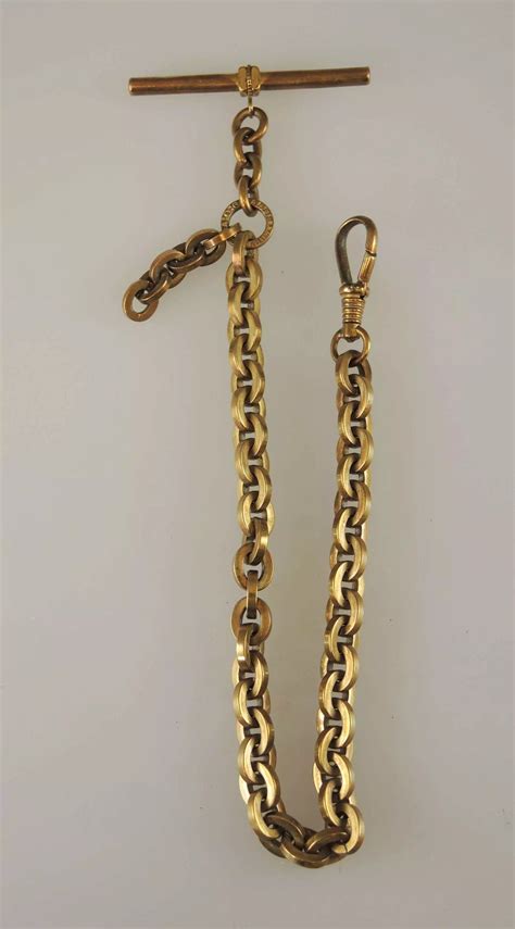 Stylish Victorian gold plated pocket watch chain c1890 in Antique ...