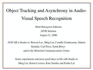 Image result for Object Audio Tracking