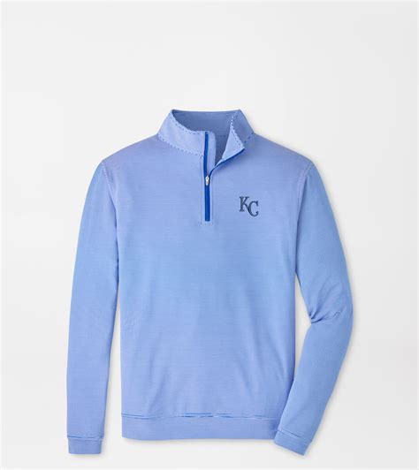Perth Sugar Stripe Performance Quarter-Zip | Men's MLB Apparel | Peter ...