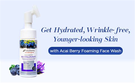 Astaberry Indulge Acai Berry Bio Hyaluronate Foaming Face Wash 150 ml ...