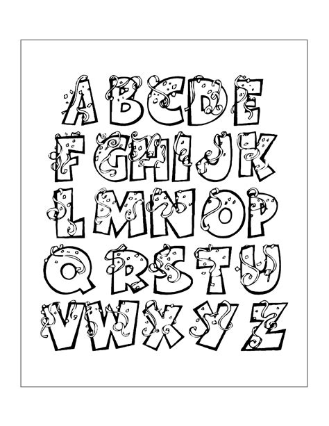 Alphabet Coloring Pages To Print: Fun and Educational for Kids