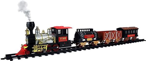 Buy Toy Train Set Authentic Smoke Light Sound Looks Christmas Set for ...