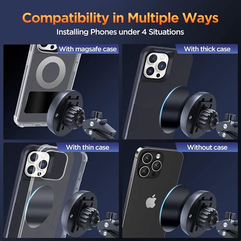 Buy IPOW Magnetic Phone Holder for Car, [Upgrade Alligator Clip ...