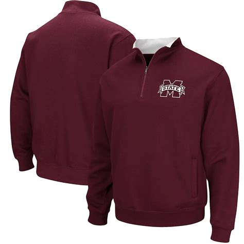 Colosseum Mississippi State Bulldogs Tortugas Logo Quarter-Zip Jacket ...