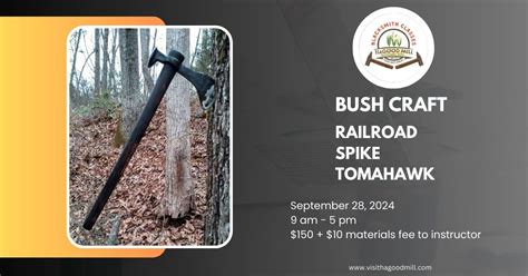 Blacksmithing Bush Craft: Railroad Spike Tomahawk, 138 Hagood Mill Rd ...