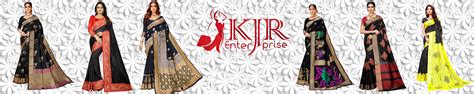 Amazon.in: KJR: BLACK SAREES