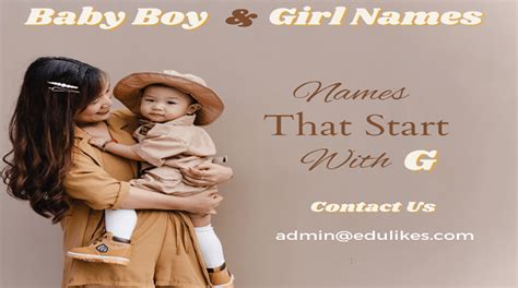 Top Baby Names That Start With G