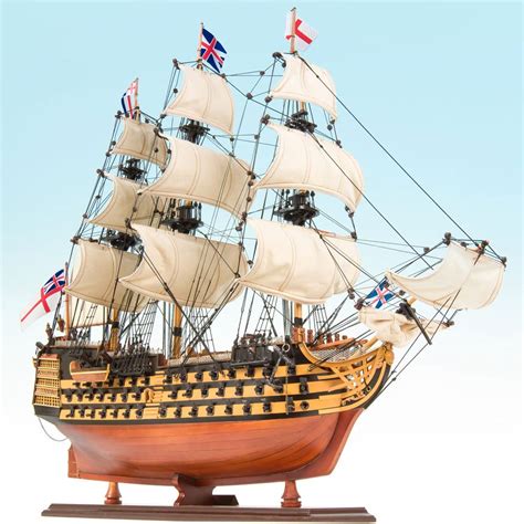 Buy Seacraft Gallery Handcrafted Wooden Model Ship HMS Victory 29.5 ...