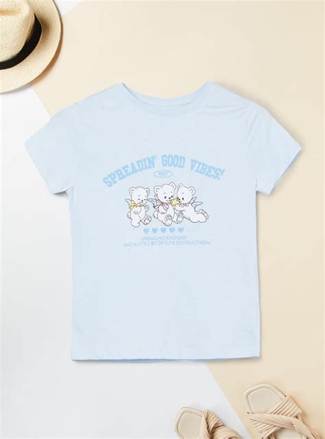 Buy Girls Printed T-shirt Online at just Rs. 199.0 - 1000016153893 ...
