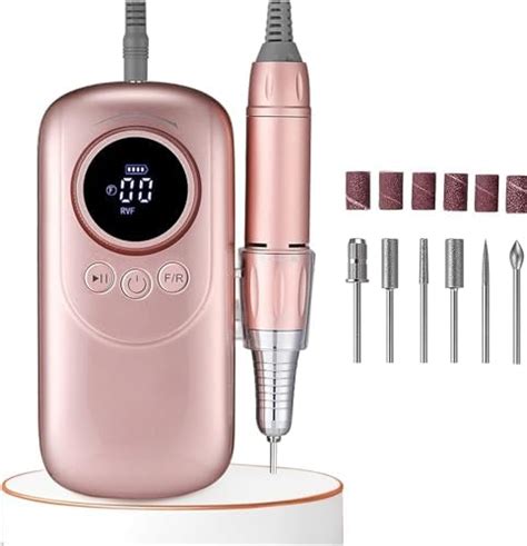 Electric Nail Drill, Calyrex Portable Nail Drill Professional 35000 RPM ...