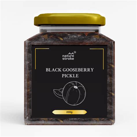 Nature Stroke Black Gooseberry Pickle 200 gm | Amla Pickle | Amla Achar ...