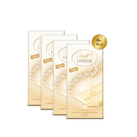 Lindt Lindor White Chocolate Bar Weiss 100g : Amazon.in: Grocery ...