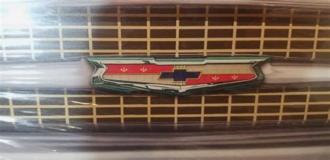25" HUGE 1957 Chevy Classic Car Bel Air Grill Front End USA STEEL Metal ...