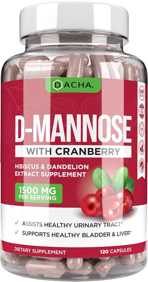 Natural D-Mannose Capsules 4-in-1 Formula - 120 India | Ubuy