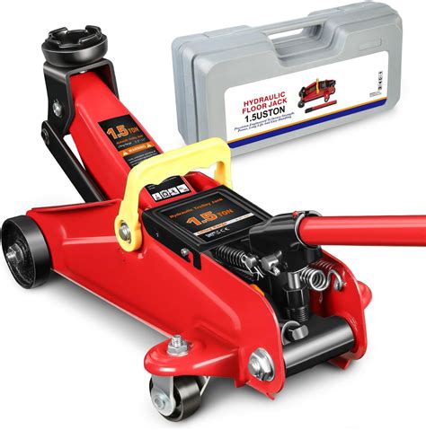 SLSRFD Low Profile Hydraulic Floor Jack, 1.5 Ton (3000 lbs) Steel ...