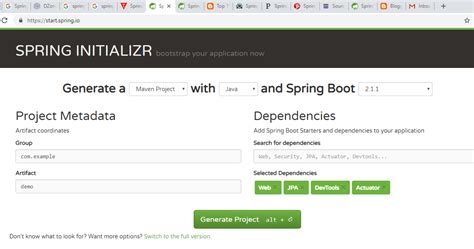 Image result for +How to Create a Project with Spring Intializer