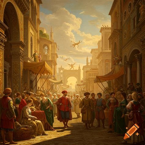 Detailed Renaissance painting on Craiyon