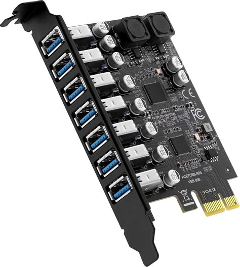 SupaGeek Carte d'Extension PCIe 7 Ports USB 3.0/3.2 Gen1 ...