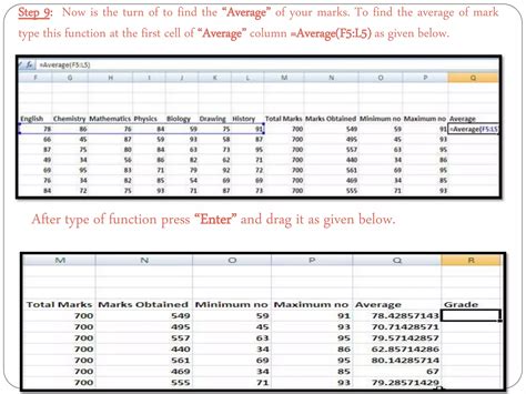 Making Result Sheet by Using Excel Formulas 的图像结果