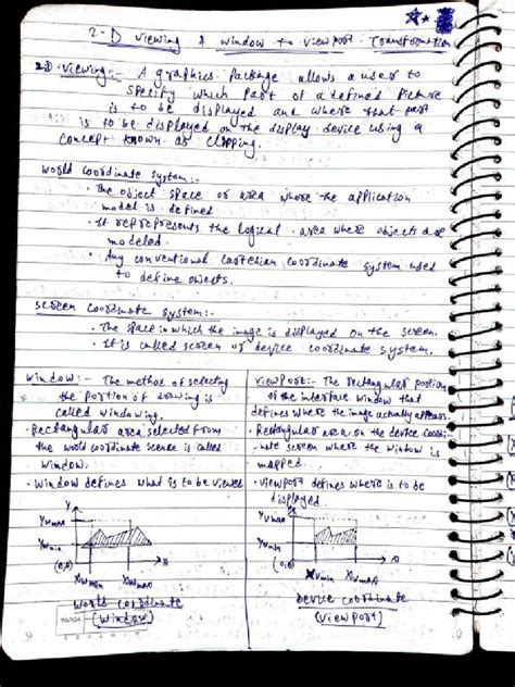 2D Transformation and Clipping Concepts - CG UNIT 3 Notes - Studocu