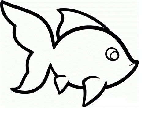 simple drawings of fish
