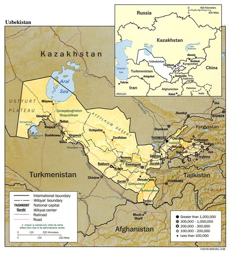 Maps of Uzbekistan | Map Library | Maps of the World