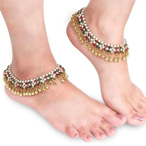Brass Anklet Set (HK00194)-Clothsvilla.com