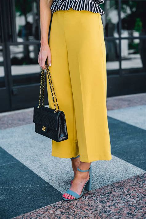 The Perfect Wide Leg Yellow Pants - Loverly Grey