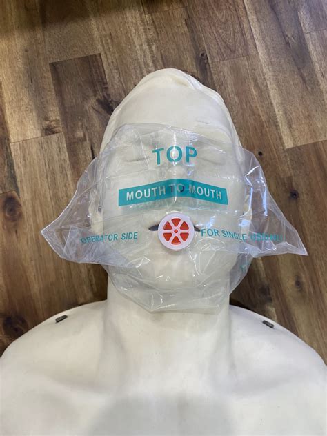 CPR Face Shield Nylon Bag with Keyring - [100/Box] - Defibshop