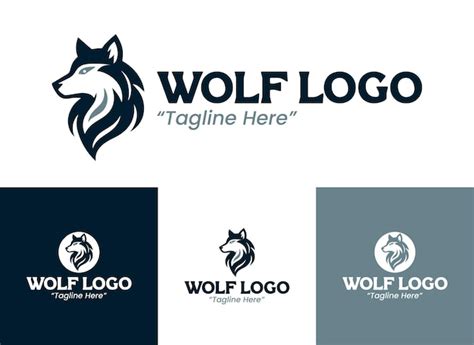 Wolf logo | Premium Vector