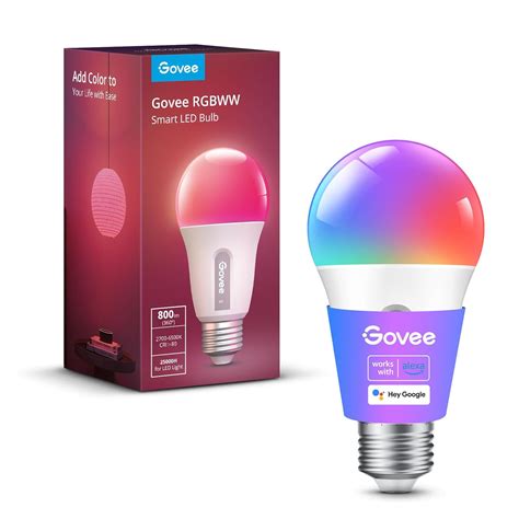 Buy Govee Smart Light Bulbs, RGBWW Color Changing Light Bulbs, Music ...