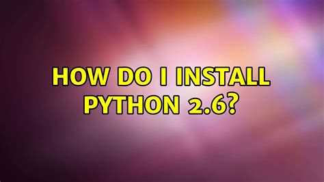 Image result for Python 2.6
