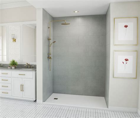 TSMK84-3062 30 x 62 x 84 Swanstone® Traditional Subway Tile Glue up ...