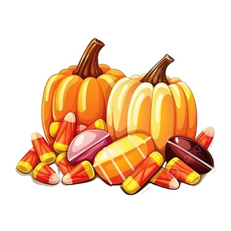 Candy Corn Pumpkin Clip Art