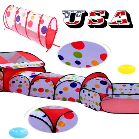 Kids Playhouse Crawl Tunnel Basketball Hoop Children India | Ubuy