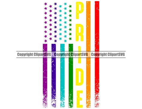 Gay Pride USA Flag America American Rainbow Flag LGBT Pride | Etsy