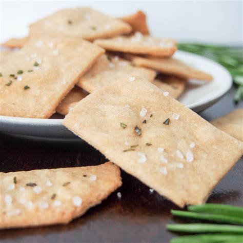 Whole wheat olive oil crackers - Caroline's Cooking