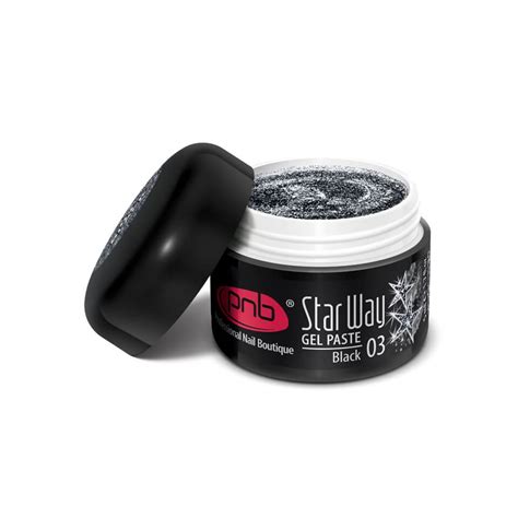 UV / LED Gel Paste PNB Star Way, 03 Black, 5 ml – PNB